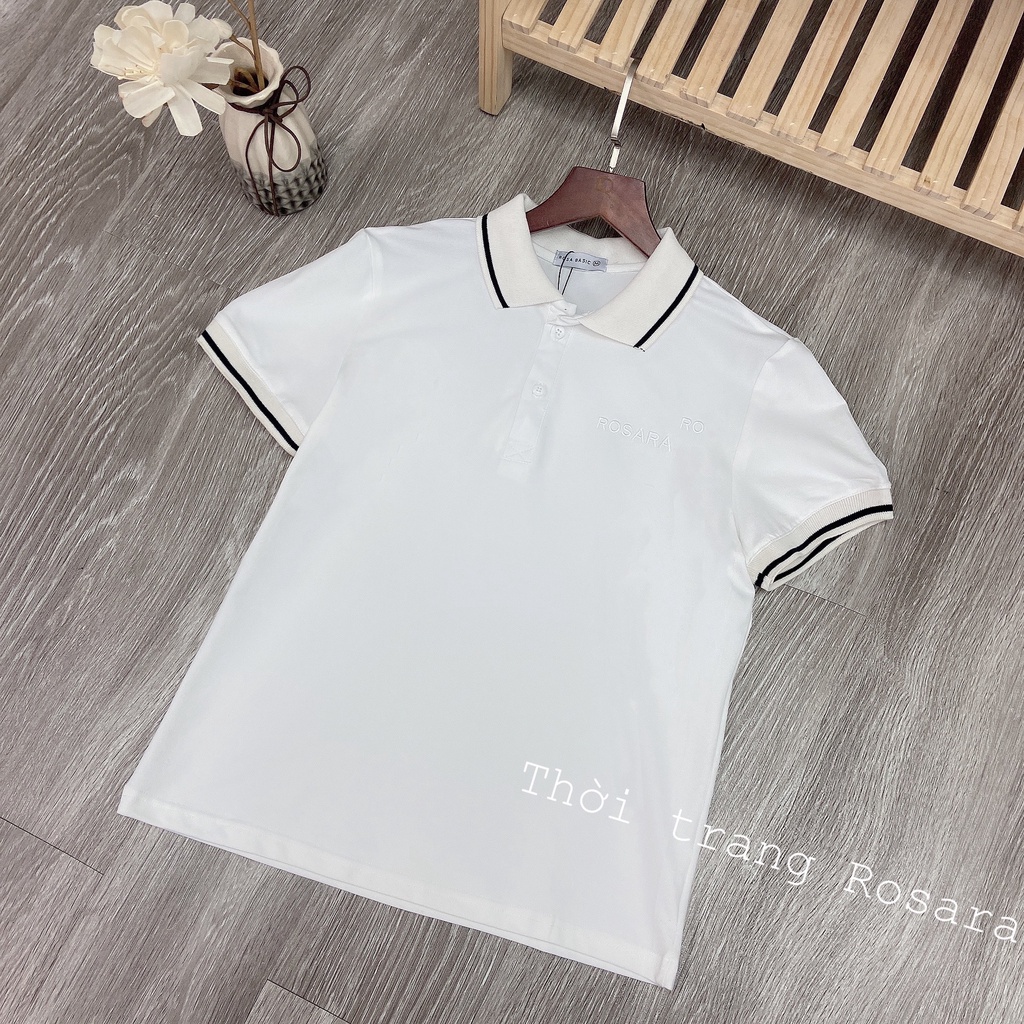 Áo thun polo thời trang nữ đủ màu đủ size, thiết kế basic Rosara SP122