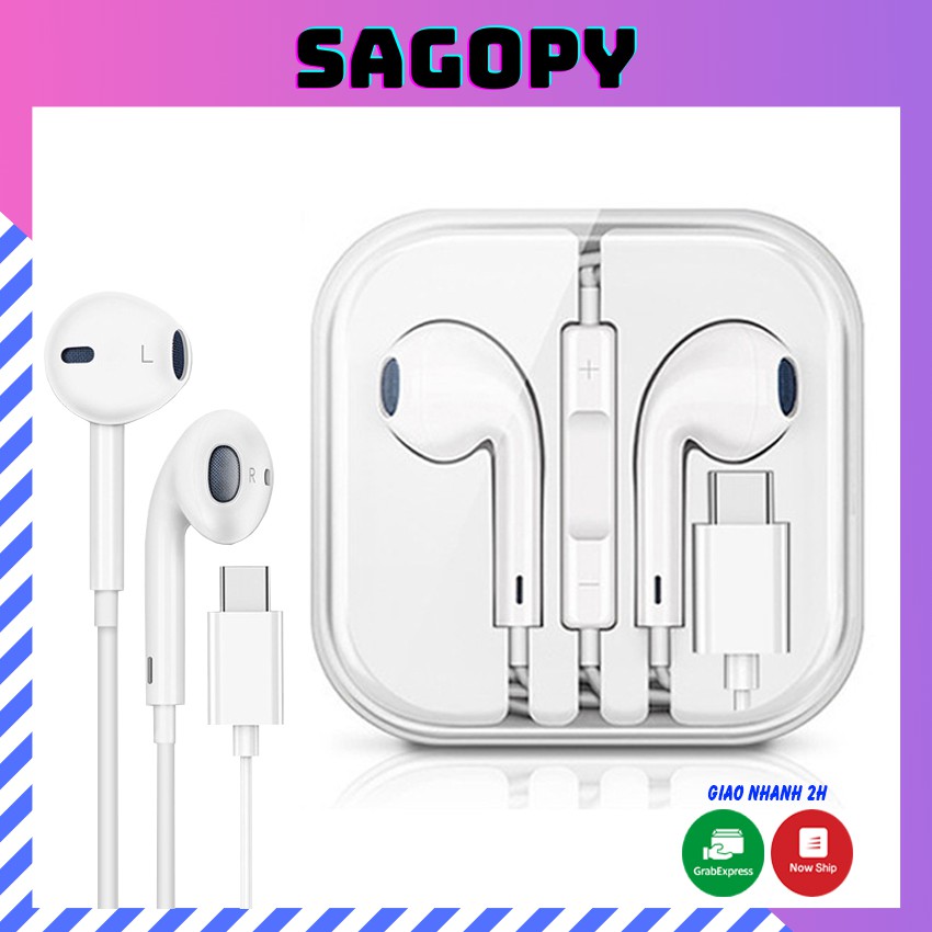 Tai nghe bluetooth có dây nhét tai type C cho Samsung, tai phone bluetooth in ear gaming