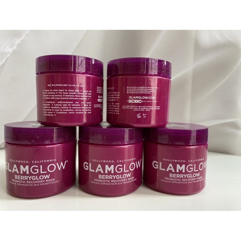 Mặt nạ phục hồi GlamGlow Berry Glow Probiotic Recovery Mask Fullsize (bill mỹ)