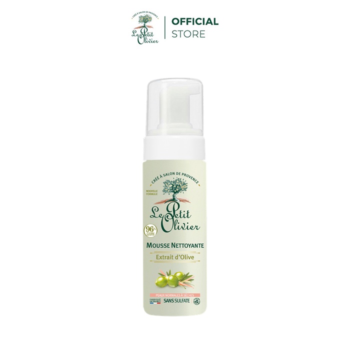 Bọt rửa mặt chiết xuất Dầu Olive Le Petit Olivier 150ML