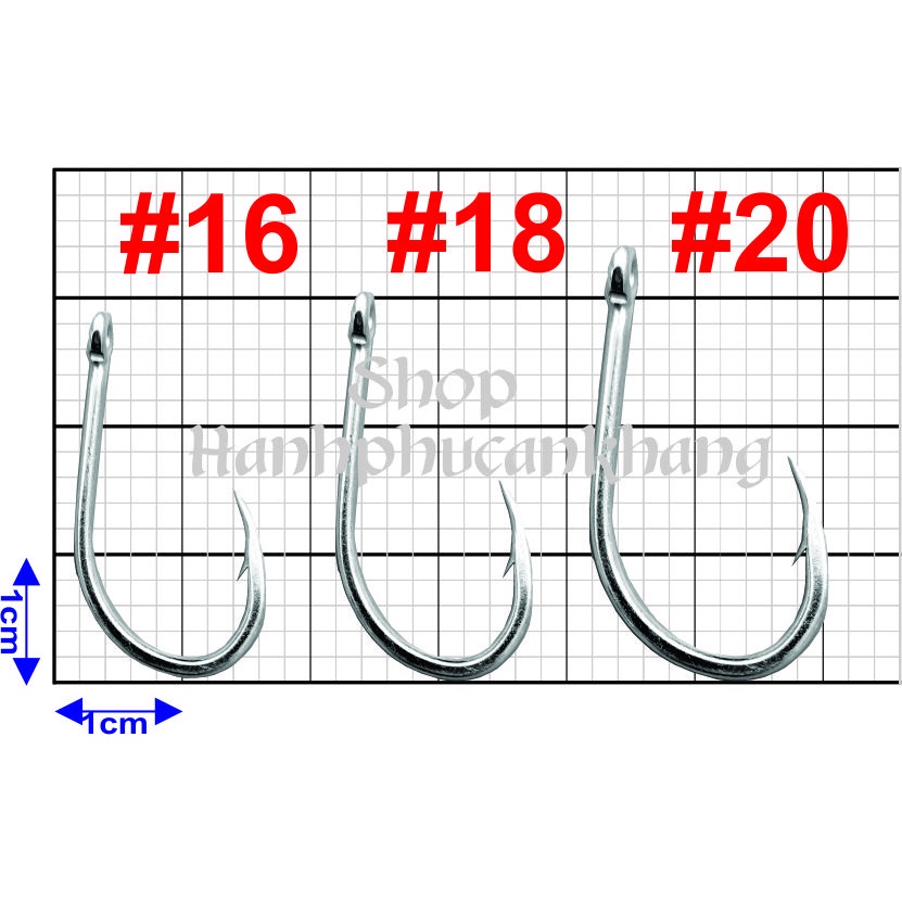 Bộ 10 Lưỡi Câu Thép Mạ Inox