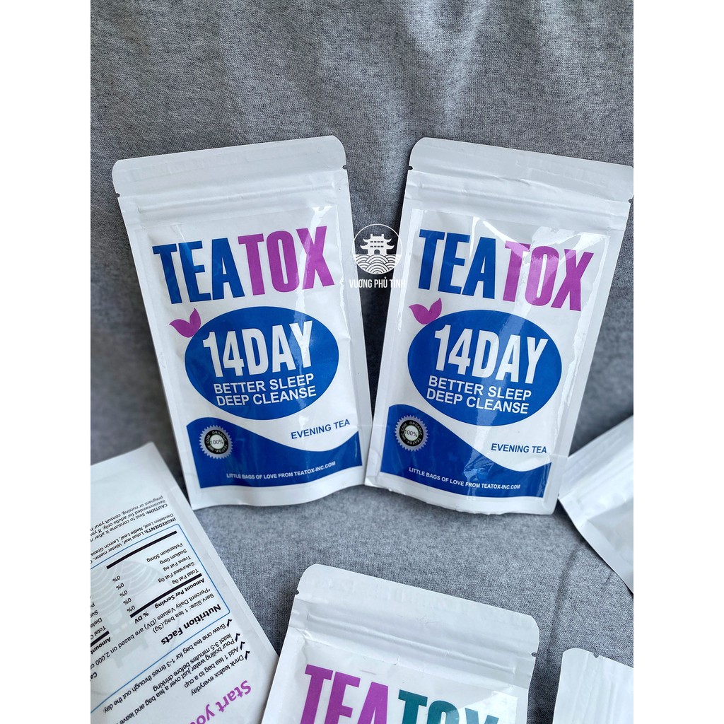 TRÀ TEATOX THẢI ĐỘC NGỦ NGON 28 DAYS &amp; 14 DAYS CAO CẤP đồ ăn vặt Hà Nội | VƯƠNG PHỦ TỈNH