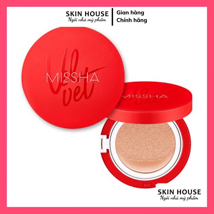 Phấn Nước Missha Đỏ Velvet Finish Cushion Mỏng Mịn, Che Phủ Cực Tốt