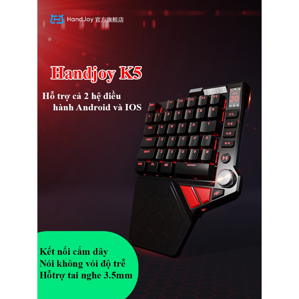 [Mã SKAMPUSH9 giảm 10% đơn 200K] Handjoy K5 - K3 Bàn phím cơ chơi game không lo bị khóa tài khoản dành cho mobile