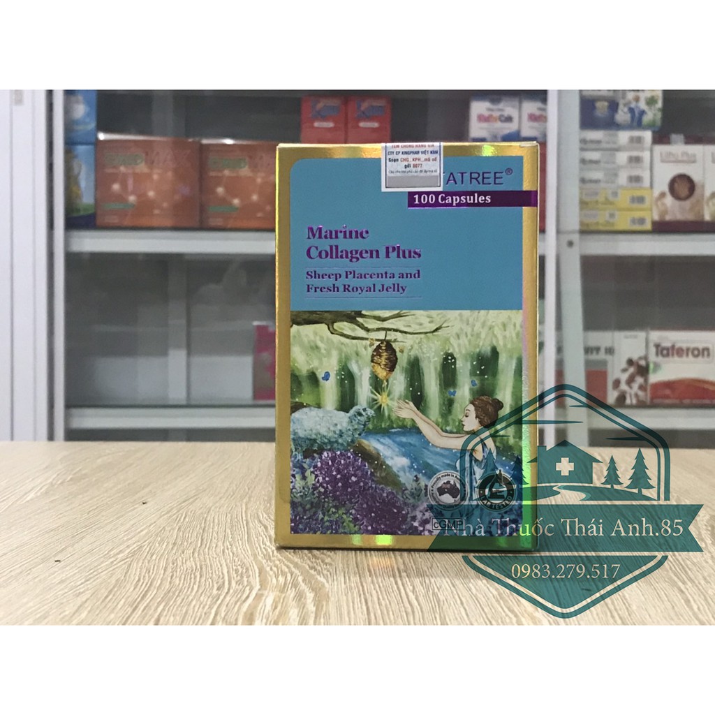VIÊN UỐNG TRẮNG DA VITATREE MARINE COLLAGEN PLUS 100 VIÊN