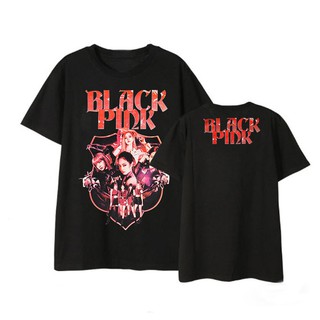 Áo Thun Tay Ngắn In Hình Lisa Jisoo Jennie Rose Blackpink Thời Trang 2019 Cho Nam Và Nữ