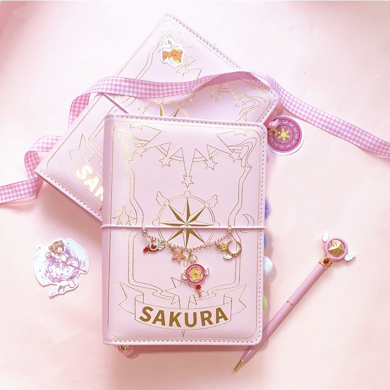 ◄◎Bộ Sổ Tay Đồ Chơi Đồ trang trí Thẻ Bài Sakura Đáng Yêu Dành Cho Bé Gái