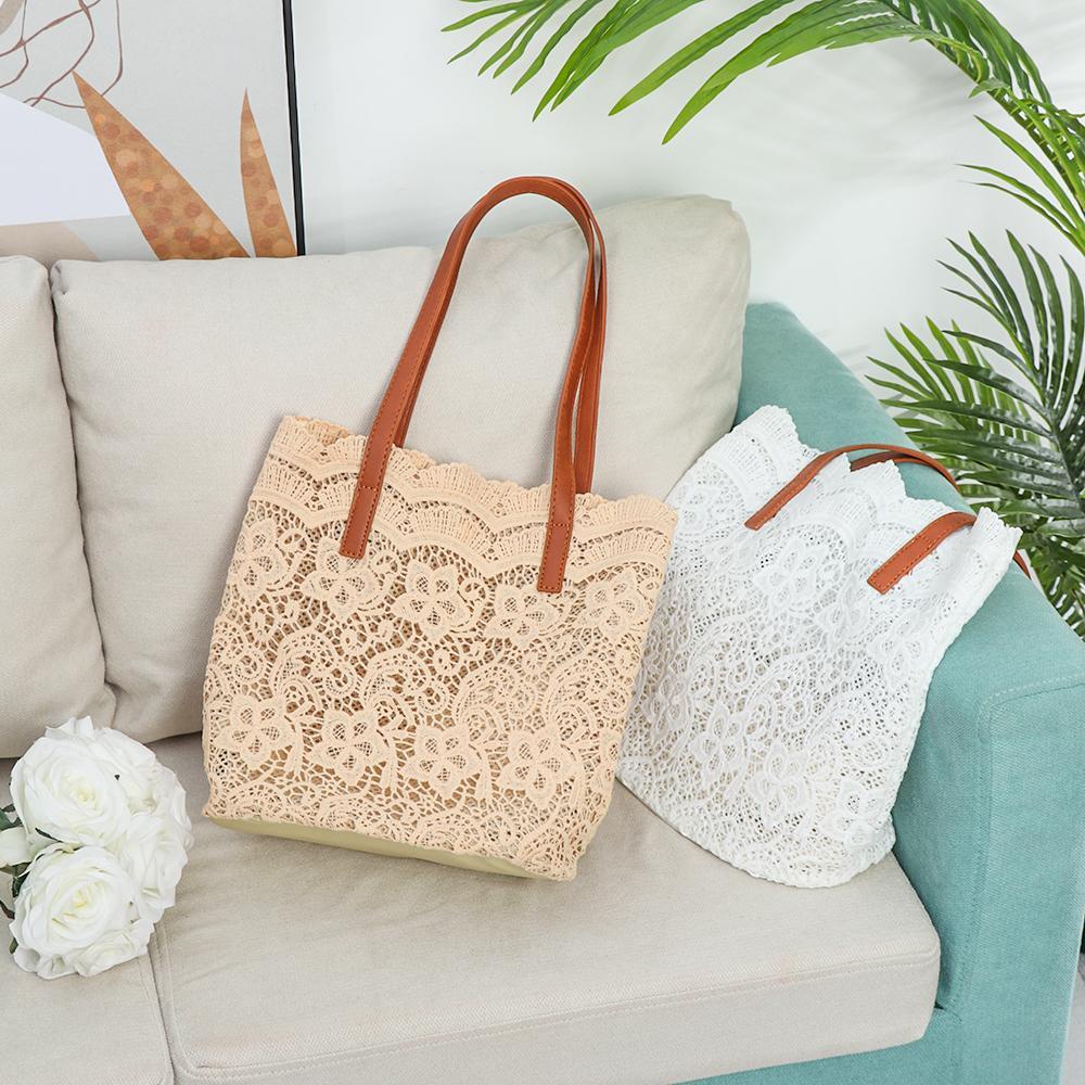 Túi Xách Đeo Vai Phối Ren Lưới Thời Trang Mùa Hè Dành Cho Nữ