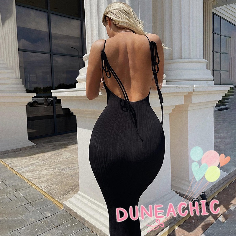 Đầm dài DUNEA hở lưng quyến rũ thời trang dành cho nữ
