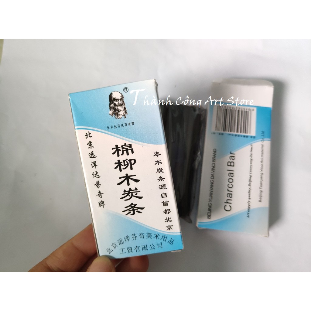 [TC Art Store] Than củi ngắn hình hộp ông già