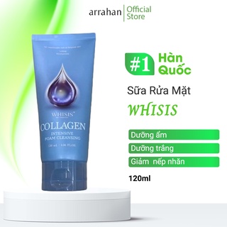 WHISIS Collagen Intensive Foam Cleansing tuýp 120ml Sữa Rửa Mặt Chuyên Sâu Cung Cấp Collagen Chống Lão Hóa Da 3W121