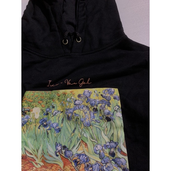 Áo hoodie tranh Hoa Diên Vĩ - Vangogh