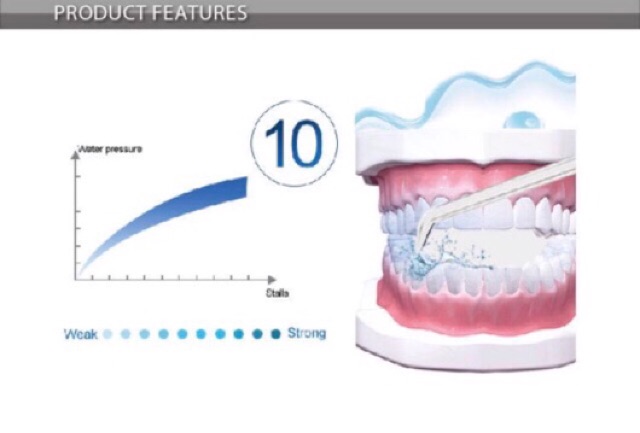 Máy tăm nước V300 Waterpulse vệ sinh răng miệng(kèm quà tặng bàn chải Hàn quốc)