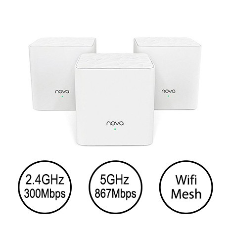 Hệ thống Wifi Nova Mesh cho gia đình Tenda MW3 Chuẩn AC 1200Mbps - Hàng chính hãng - Giá gốc !