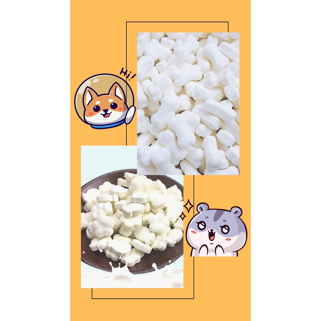 Kẹo xương - hoa sữa dê 50gr giàu dinh dưỡng cho hamster, sóc, chó, mèo