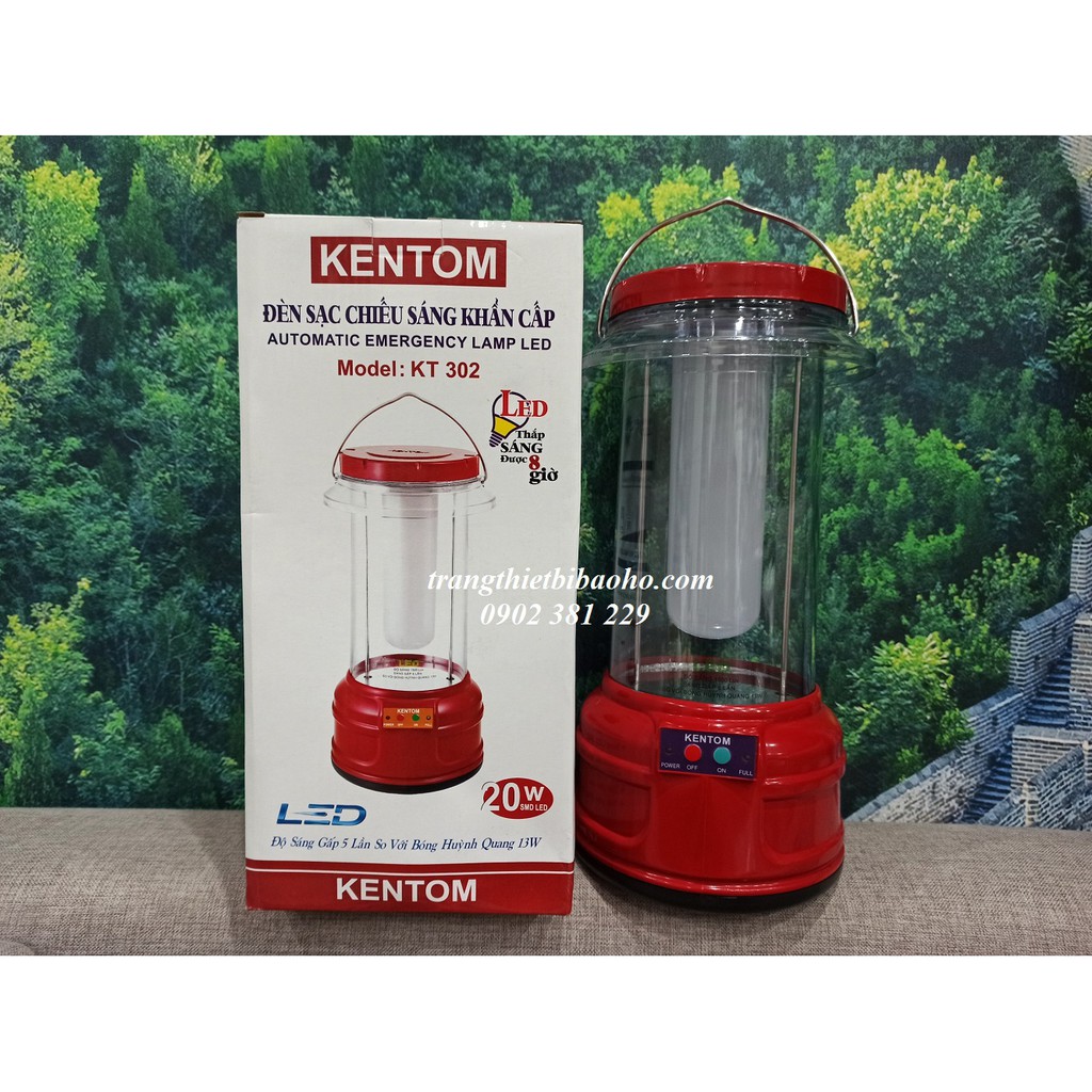 Đèn pin sạc chiếu sáng khẩn cấp xách tay Kentom KT 302
