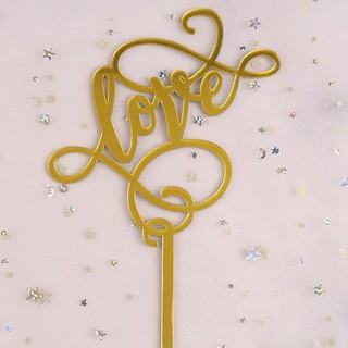 Toper mica chữ love