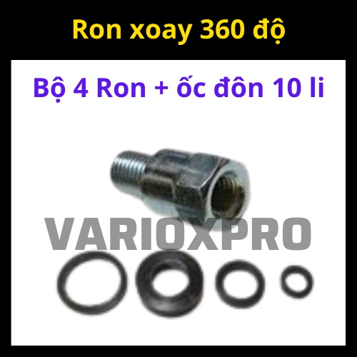 Bộ ron chế xoay 360 độ cho kính RIZOMA - kèm ốc đôn chân kính 10 li và ốc lục giác 6 li