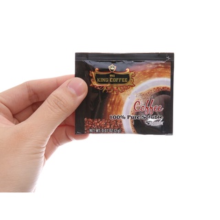 Combo 4 hôp Cà phê hòa tan đen - KING COFFEE (Hộp 15 gói)