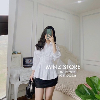 Áo SƠ MI cổ đức dúm sườn MINZ
