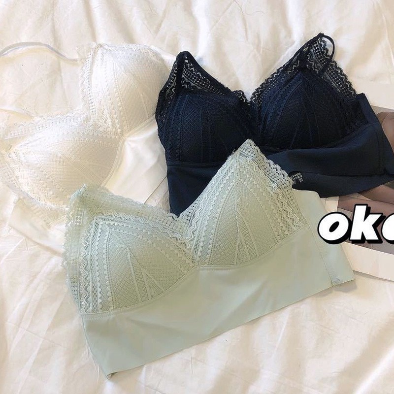 Áo lót nữ không gọng Lylylorem BR032 Bra dây ren Niche mềm mại