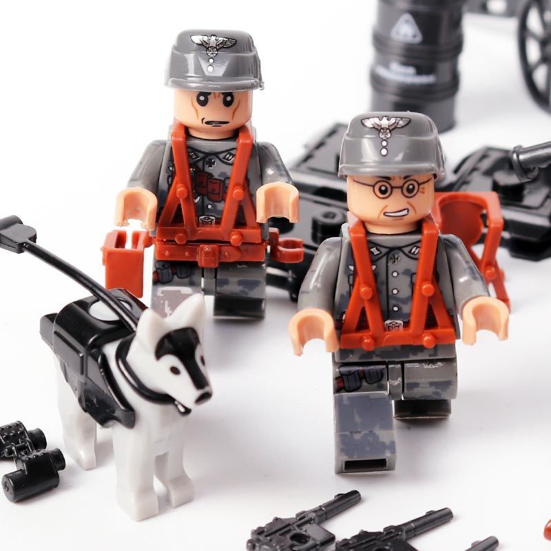Đồ chơi trẻ em Lego Quân Đội Đức Blitzkrieg SWAT Minifigures Cho Trẻ Mẫu Giáo 4 +