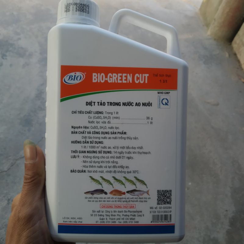 Thuốc diệt tảo trong nước BIO GREEN an toàn cho cá