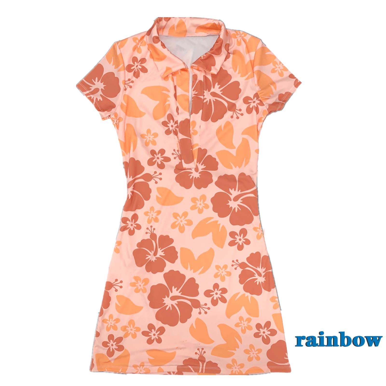 Đầm Ngắn Tay In Họa Tiết Hoa / Bướm Quyến Rũ Dành Cho Nữ | BigBuy360 - bigbuy360.vn