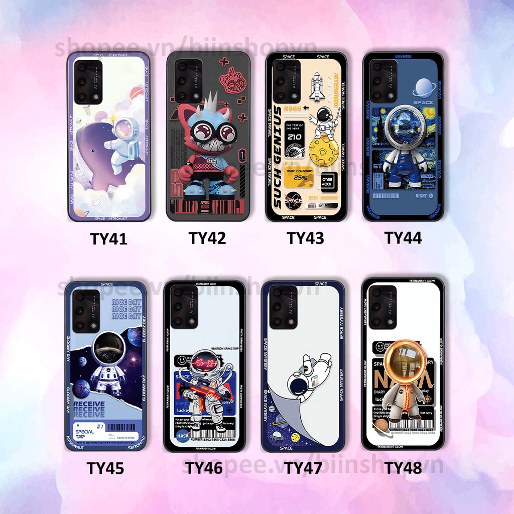 Ốp Oppo A74 / A94 / A95 phi hành gia vũ trụ space.x siêu đẹp, thời trang