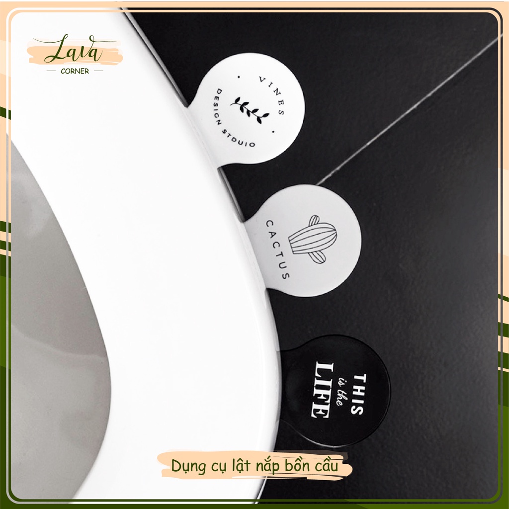 Dụng Cụ Nhấc Nắp Bồn Cầu Toilet Cao Cấp, Miếng Lật Nắp Bồn Cầu (Giao Ngẫu Nhiên)