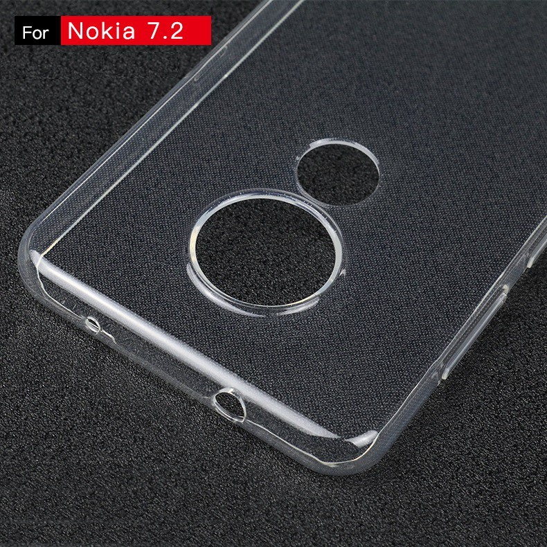 Ốp lưng silicone dẻo trong suốt cho Nokia 7.2/5.3/5.1/4.2/3.2/3.1/2.3/2.2/2.1/6 2018/8 siêu mỏng 0.5 mm