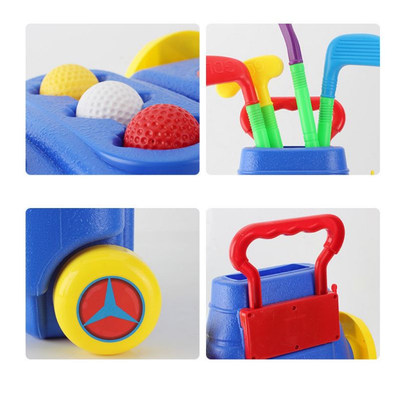 Bộ Đồ Chơi Đánh Golf Grow MÀU CAM Có Thảm Chuyên Nghiệp Dành Cho Bé