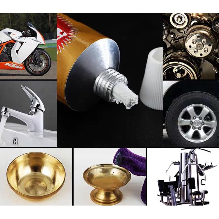 Kem Đánh Bóng Kim Loại Autosol Metal Polish Nội Địa Trung 75ml / Dầu Đánh Bóng Kim Loại, Loại Lư Đồng,..-Kivo I