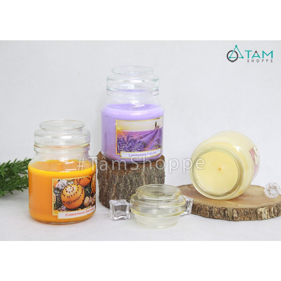 Hũ nến thơm thiên nhiên hương hoa lavender NT-04