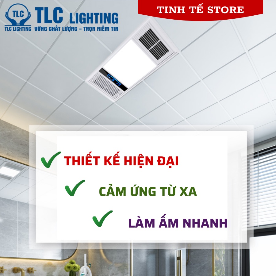 Quạt sưởi âm trần KAW / TLC đa năng sưởi ấm, làm mát, thông gió, chiếu sáng siêu tiết kiệm điện 60x30/30x30