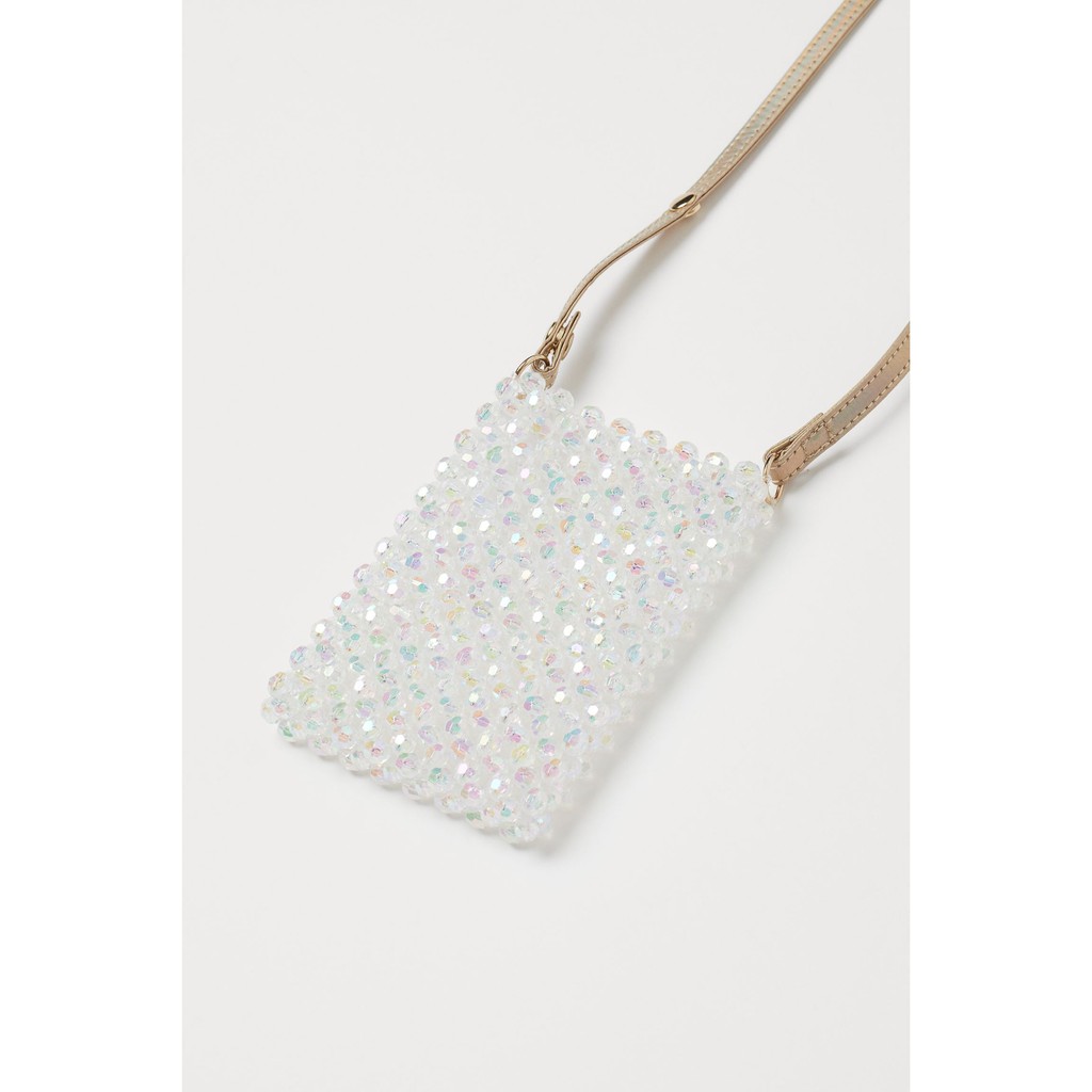 Túi đeo chéo đính hạt cườm HM authentic Beaded shoulder bag túi điện thoại túi mini