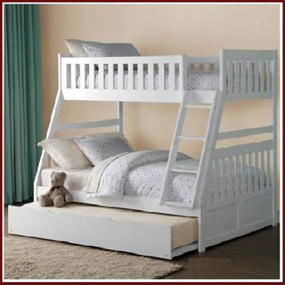 Giường 3 tầng bf014 trắng