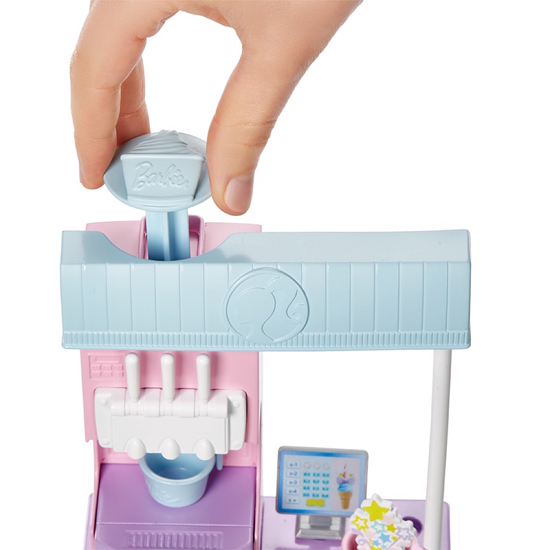 Đồ Chơi BARBIE Quầy Kem Mát Lạnh Barbie HCN46