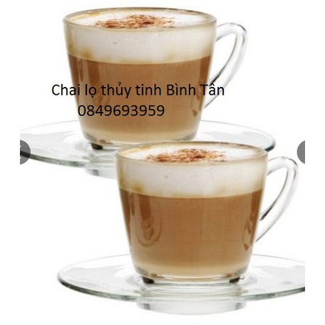 Bộ Tách Thủy Tinh Uống Trà 245ml | UNI.343 , Nhập khẩu Thái Lan