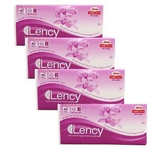 Combo 4 gói Khăn Giấy Lụa Lency 280 Tờ ( 2 Lớp)