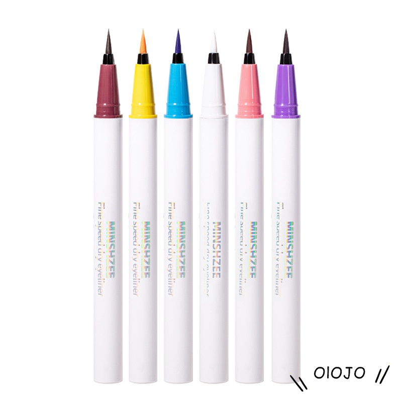 ⚜️Bút Kẻ Mắt Nước 5 Màu Không Trôi Đầu Bút Mảnh Dễ Dùng Chống Nước Lâu Trôi Không Nhoè Minshzee