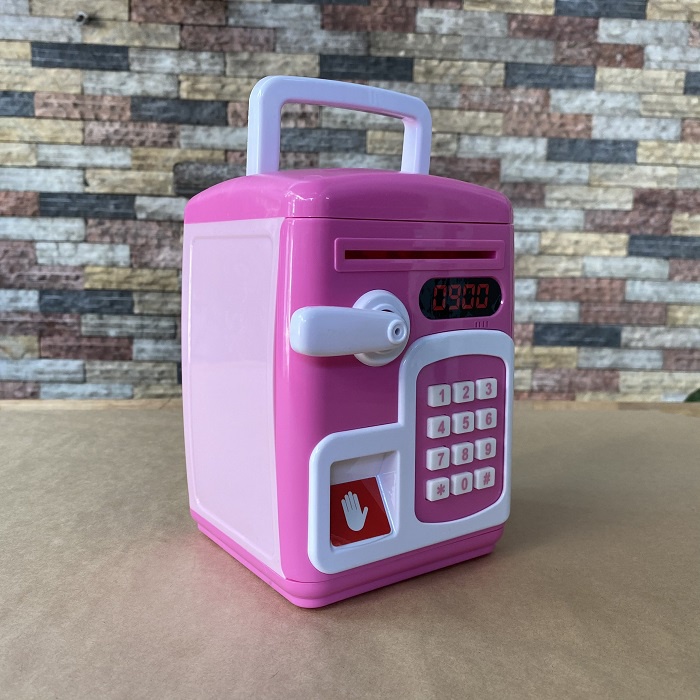 Két Sắt Mini Mật Khẩu Thông Minh In Dấu Vân Tay Cho Bé Dùng Pin Tự Động