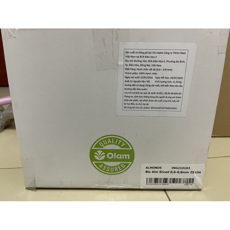 Hạnh nhân lát Olam 200g - 500g