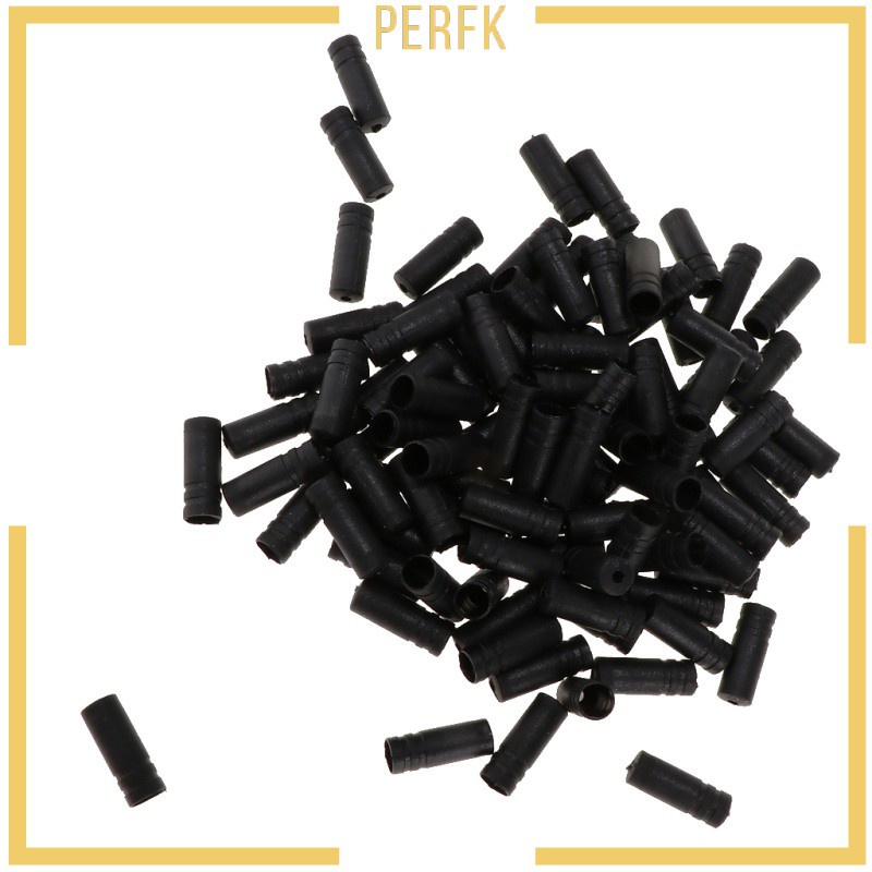 Set 100 Nắp Đậy Dây Cáp Phanh Xe Đạp Màu Đen