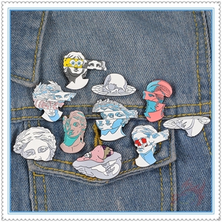 ★ Segmentation of Sculpture Art Series 01 Brooches ★ 1Pc SpongeBob SquarePants Patrick Star Creative Fashion Doodle Enamel Pins Backpack Button Badge Brooch