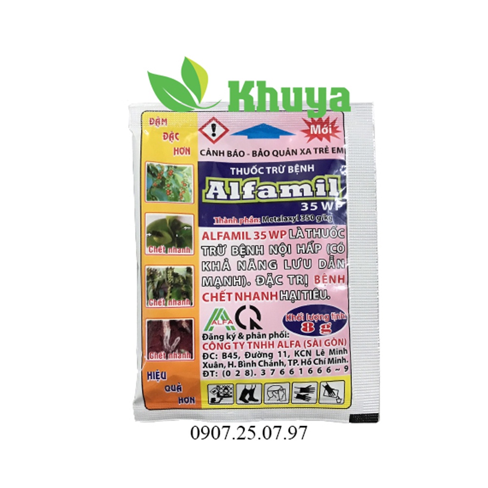 Thuốc trừ bệnh Alfamil 35WP 8gr trừ Chết Nhanh