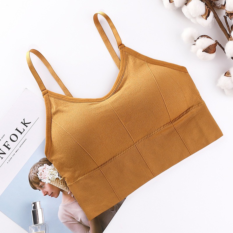 Áo gym yoga áo thể thao bra không gọng có đệm chắc chắn thoải mái co dãn tốt (AT19)