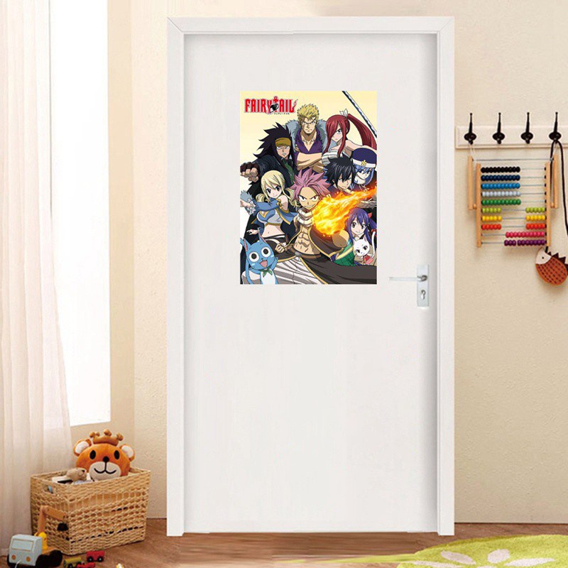 Áp Phích Treo Tường Trang Trí Phòng Tắm / Phòng Ngủ In Hình Anime Fairy Tail