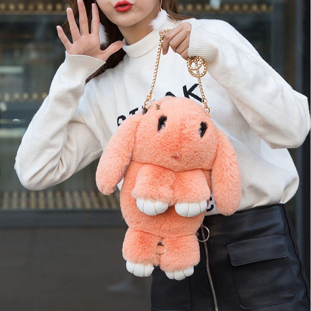 Túi Đeo Chéo Hình Thỏ Bunny Hoạt Hình Nhồi Bông Đáng Yêu