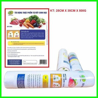Túi đựng thực phẩm tự hủy sinh học - 500gr